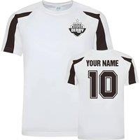 Derby County Men's Mens Your Name County Sports Training Jersey White | Size: Medium