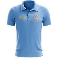 Aruba Men's Personalised Football Polo Shirt Sky in Light Blue | Size: Medium