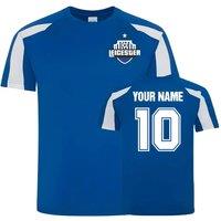 Leicester City FC Men's Mens Your Name City Sports Training Jersey Blue | Size: Medium