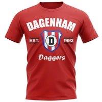 Aston Villa FC Men's Mens Dagenham Established Football T-Shirt Red | Size: Medium