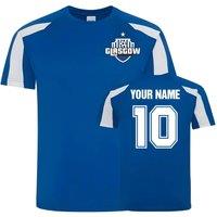 Rangers FC Men's Mens Your Name Sports Training Jersey Blue | Size: Medium