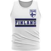 Finland Men's Personalised Core Football Country Sleeveless Tee in White | Size: 2XL