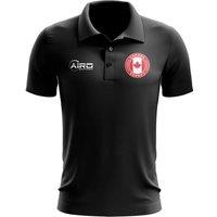 Canada Men's Personalised Football Polo Shirt in Black | Size: Small