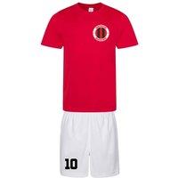 Manchester United FC Men's Mens Manchester Training Kit in Red | Size: Large
