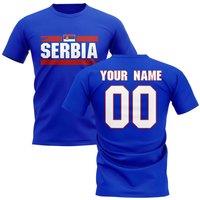 Serbia Men's Mens Fan Football T-Shirt blue | Size: XL