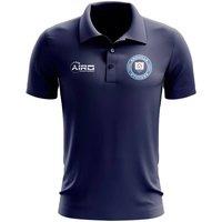 Anguilla Men's Personalised Football Polo Shirt in Navy | Size: 2XL