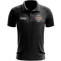 Kenya Men's Personalised Football Polo Shirt in Black | Size: XL