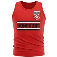 Hong Kong Men's Mens Core Football Country Sleeveless Tee in Red | Size: Small
