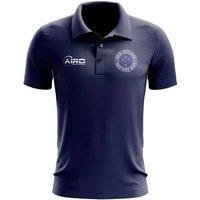 New Zealand Men's Personalised Football Polo Shirt in Navy | Size: Medium