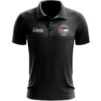 Jordan Men's Personalised Football Polo Shirt in Black | Size: XL