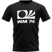 Germany Men's Personalised West 1974 World Cup T-Shirt Black | Size: Large