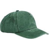 Beechfield Men's 5 Panel Relaxed Fit Cap in Bottle Green