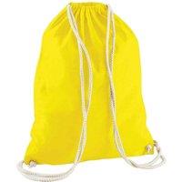 Westford Mill Men's Cotton Drawstring Bag in Yellow
