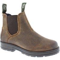 Frank James Women's Suffolk Leather Chelsea Dealer Boots in Dark Brown | Size: 3
