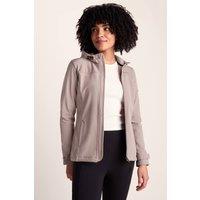 TOG24 Women's 'Keld' Shower Resistant Hooded Softshell Jacket in Dusty Pink | Size: 12