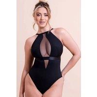 Scantilly Women's Swerve Non Wired Bodysuit Lingerie in Black | Size: Medium