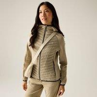 Regatta Women's Andreson Stretch Water-Repellent Hybrid Quilted Jacket in Stone | Size: 20