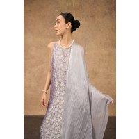 Silk and Bears Women's Silver Grey Silk Scarf - Hand-Dyed Mulberry Silk Shawl Wrap, Mother of the Bride Cover Up | Size: 10-12R