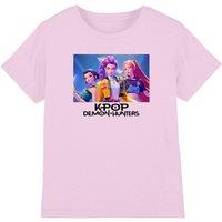 Netflix Kpop Demon Hunters Heroic Huntrix Huntrx Kids T-Shirt, Pink | Size: 12-13 Years