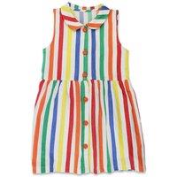 Toby Tiger Girl's Happy Stripe Woven Dress | Size: 3-4 Years
