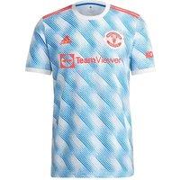 Manchester United FC Men's Mens Man Utd 2021 2022 Away Shirt in Light Blue | Size: Large