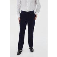 XPOSED Men's Gary Velvet Trousers - Stylish Elegant in Navy | Size: 36