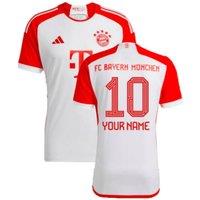 FC Bayern Munich Men's Mens 2023 2024 Home Shirt Your Name in White | Size: XL