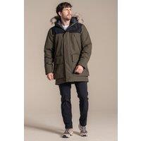 Craghoppers Men's Bishorn Hooded Waterproof Breathable Padded Insulated Jacket in Dark Green | Size: Small