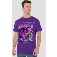 Netflix Kpop Demon Hunters Huntrix Huntrx Zoey Bootleg T-Shirt, Purple | Size: 2XL