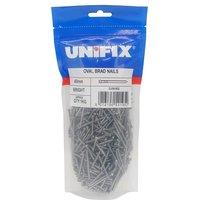 Unifix Bright Oval Brad Nails 100mm - Box of 5 in Silver