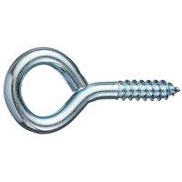 Unifix Screw Eye Bzp 8G x 40mm - Box of 200 in Silver