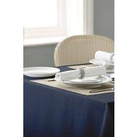 Vision Polyester Plain Coloured Tablecloth in Dark Blue | Size: 178 cm x 178 cm
