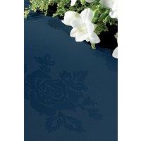Vision Polyester Rose Design Tablecloth in Navy | Size: 229 cm x 229 cm