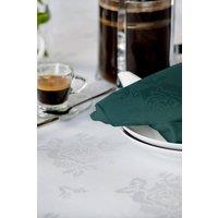 Vision Polyester Rose Design Coloured Napkin in Green | Size: 41 cm x 41 cm