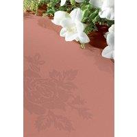 Vision Polyester Rose Design Tablecloth in Dusty Pink | Size: 114 cm x 114 cm