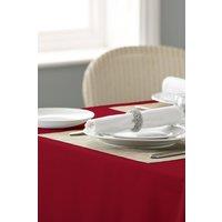 Vision Polyester Plain Coloured Tablecloth in Red | Size: 89 cm x 89 cm
