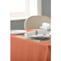 Vision Polyester Plain Coloured Tablecloth in Burnt Orange | Size: 89 cm x 89 cm