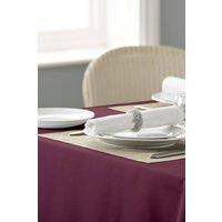 Vision Polyester Plain Coloured Tablecloth in Dark Red | Size: 137 cm x 229 cm