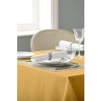Vision Polyester Plain Coloured Tablecloth in Gold | Size: 137 cm x 178 cm