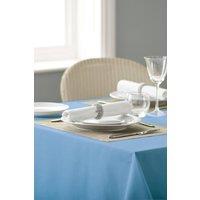 Vision Polyester Plain Coloured Tablecloth in Pale Blue | Size: 178 cm x 178 cm