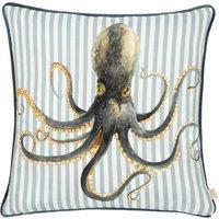 Evans Lichfield Salcombe Octopus Piped Polyester Filled Cushion | Size: 43 cm x 43 cm