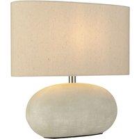 Lighting Collection Grey Ceramic Table Lamp