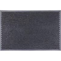 Nicola Spring Heavy Duty Rubber Door Mat - 60 x 40cm in Black | Size: 40 cm x 60 cm