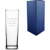 Uniqueful Personalised Engraved 10.5oz Tubo Hiball Glass Birthday Gift in Clear | Size: 1000ml