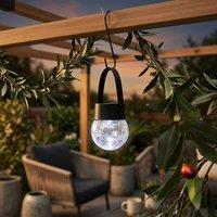 Garden Greatness Firefly Solar Hanging Glass Crackle Ball Light in Clear | Size: 1 Pack