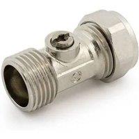 McAlpine Iso Valve 15mm x 1/2 Flat Faced CP in Silver