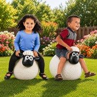 Aardman Animations Shaun The Sheep Large Inflatable Woolly Hopper in White