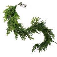 Leaf 140cm Artificial Hanging Trailing Fern Garland Plant in Green