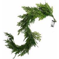Leaf 140cm Artificial Trailing Hanging Fern Garland Plant Realistic in Green