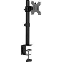 Futura Single Monitor Stand 13 - 32 Inch Clamp Mount Adjustable Holds 8kg in Black